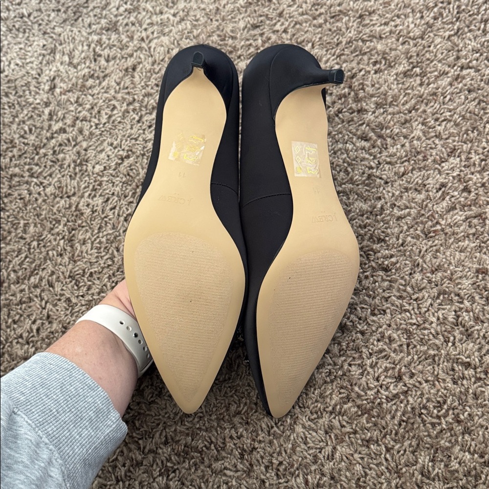 I. Crew Crystal Bow Kitten Heels - Picture 9 of 13